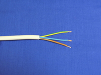 3 Core 1.0 Sqmm White Heat Resistant Flex