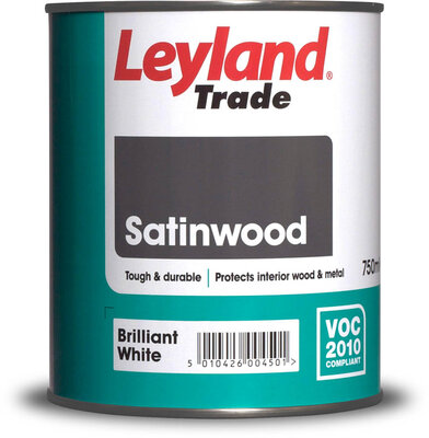 Leyland Satinwood Paint Briliant White 750ml