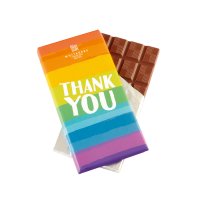 Whitakers milk chocolate bar with Thank You wrapper 12x90g