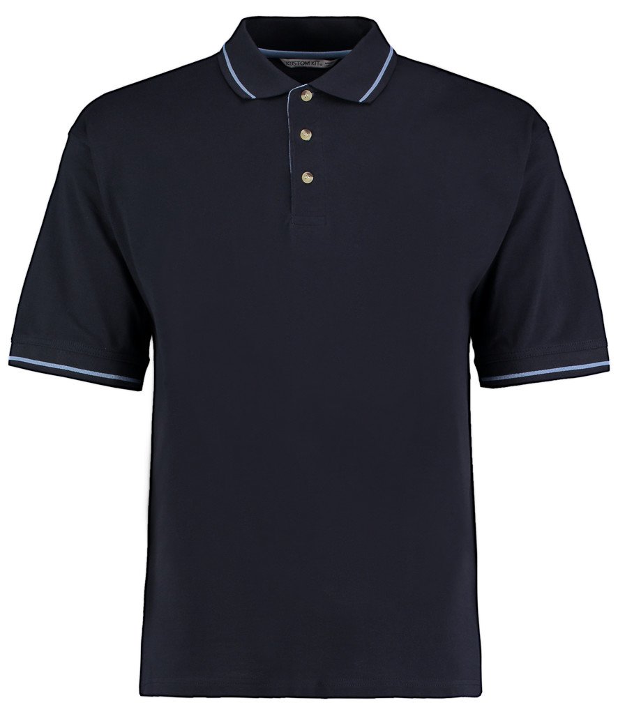 Kustom Kit St Mellion Tipped Cotton Pique Polo Shirt