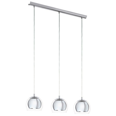 Rocamar Chrome Triple Pendant Light
