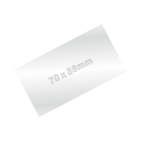 70 x 38mm (2.75 x 1.5'') Silver Engraving Pla
