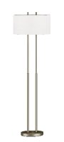 Masis Floor Lamp Satin Nickel 165cmH