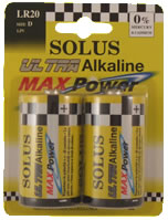 SOLUS LR20/D 12X2 BATTERIES