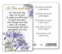 Prayer Card - Live Each Day   (71852)