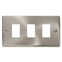 VPSC20403 GridPro 3G Plate Deco Satin Chrome