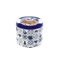 Blue and white tin of caramel wafers - VAT FREE - 12 x 260g
