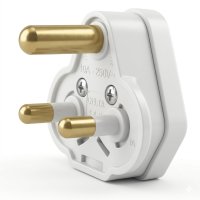 bakelite plug top 5 amp 3 pin white