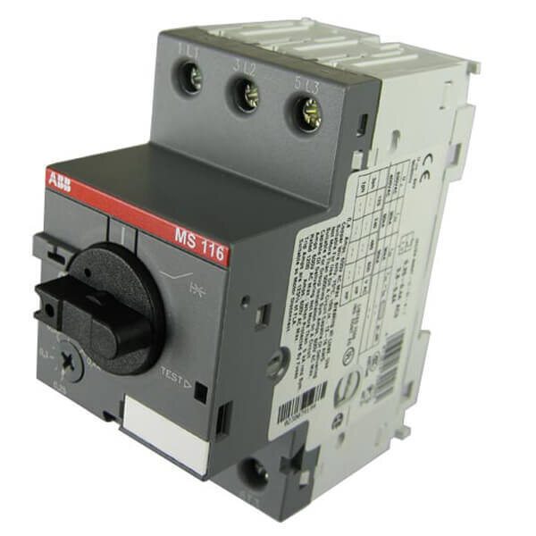 1SAM250000R1003 ABB MS116 3-Phase Manual Motor Starter 0.25-0.4 Amps