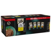 Sheba Cat Pouch Fine Flakes Poultry Collection in Jelly 85g MEGA 40pk x 1