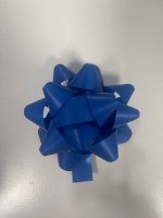 75MM STICK ON BOW MATT NAVY [50]