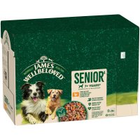 James Wellbeloved Senior Dog Pouch Turkey 90g 12pk x 1