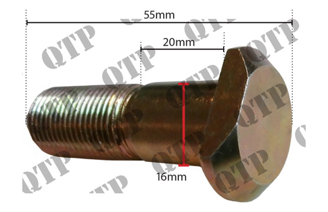 Rear Wheel Stud - Quality Tractor Parts LTD.