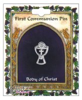 Communion Brooch/Chalice with Crystal Stones   (C1787)