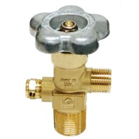 3/4" Commercial CO2 Valve, Steel Cylinder, 3000 Burst Disc Pressure