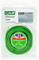 ALM Round Trimmer Line (20m X 2.0mm) For Lightweight Petrol Trimmers - SL003