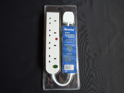 4 Gang 2 Metre Switched Extensio