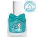 Blue/green kids-safe nail polish that washes off with soap and water.