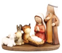 Resin Children's Nativity Set - 5 inch - 6 Figures   (89913)