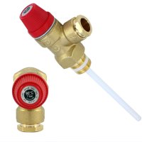 Pressure & Temperature Relief Valve (95mm Probe) 15mm 7 Bar HRP0161