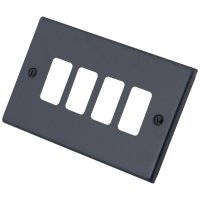 Granite Blue 4 Gang Grid Plate 6103-353