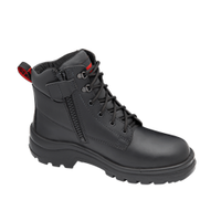 5588 - Elkhorn Black Lace Up Zip Side Boot