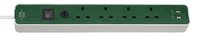 1153243029 4-GANG EXT SOCKET WITH 2 USB CHARGERS 3M