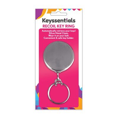 167BP RETRACTING METAL CHAIN KEY REELS 20"