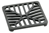 CAST GRID 250mm x 25mm ROUND BLACK