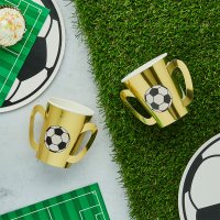 Gold Trophy Paper Cups - Pack of 8