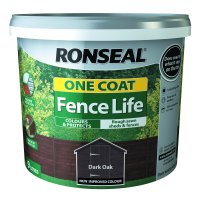 RONSEAL ONE COAT FENCELIFE DARK OAK 12LTR