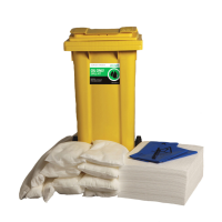 Ecospill 120L Oil Only Spill Response Kit 2 Wheel PE Bin