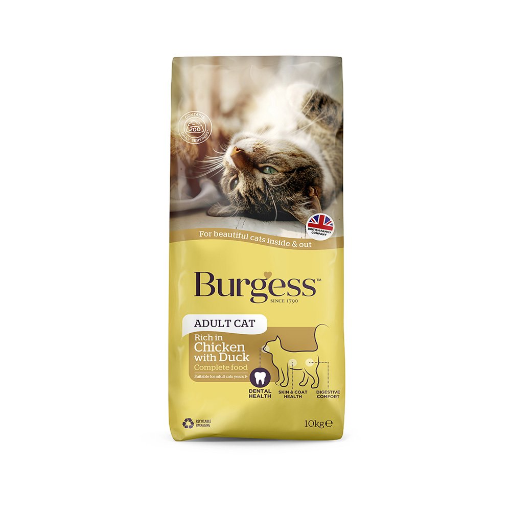 Burgess Cat Adult Chicken & Duck 10kg