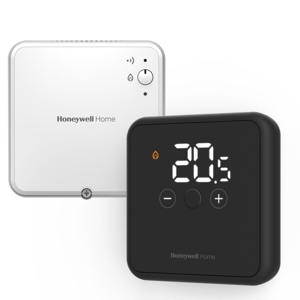 Honeywell Home DT4R Black Wireless Thermostat (Opentherm Smart Power) YT43MRFBT32