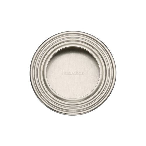 ROUND REEDED FLUSH PULL SN