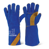 Beeswift Cat 2 Welders Gauntlet, Blue/Gold