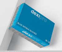 Dexipro Nitrile Gloves Blue Powder Free Small x 100