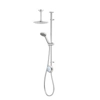 Aqualisa Quartz Classic Smart Divert Exposed Shower with Adjustable and Ceiling Fix Heads - GP QZD.A2.EV.DVFC.23
