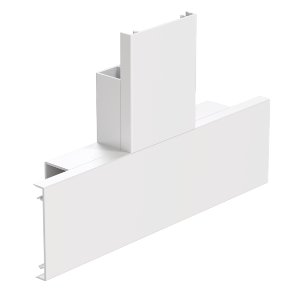 100X50 2 Compartment Flat Tee TFTS100/50WH