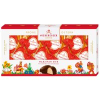 Classic dark choc marzipan Easter eggs in gift box - 10x100g