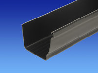 Wavin Stormline Gutter - 111mm x 4 Metre Black