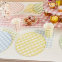 Gingham Paper Napkins - Pack of 16
