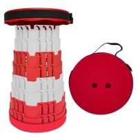TELESCOPIC STOOL | RED & WHITE