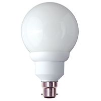 CFL GLOBE 90MM   240V 15WATT BC/B22 WARM WHITE 850LM