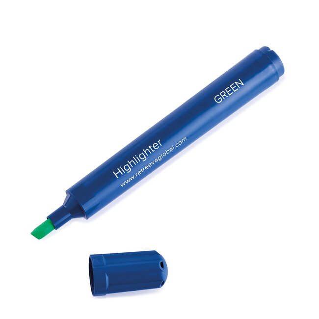 Metal Detectable Highlighters, Green Ink Klipspringer