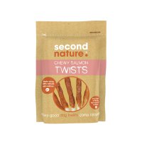 Second Nature Dog Treats Chewy Salmon Twists 12x85g