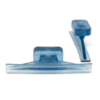 Dead Center® 55 x 7 mm Ice Curved Crease Glue Tabs (5 Pack)