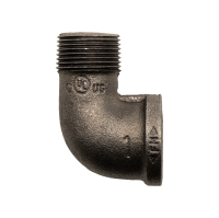 1" 90 Deg. Street Elbow, Black Pipe