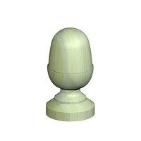4" Acorn & Base Post Cap 2 Pack For Timber Posts