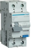 Hager 20A 1P+N 30mA B Curve Type A RCBO AD970J
